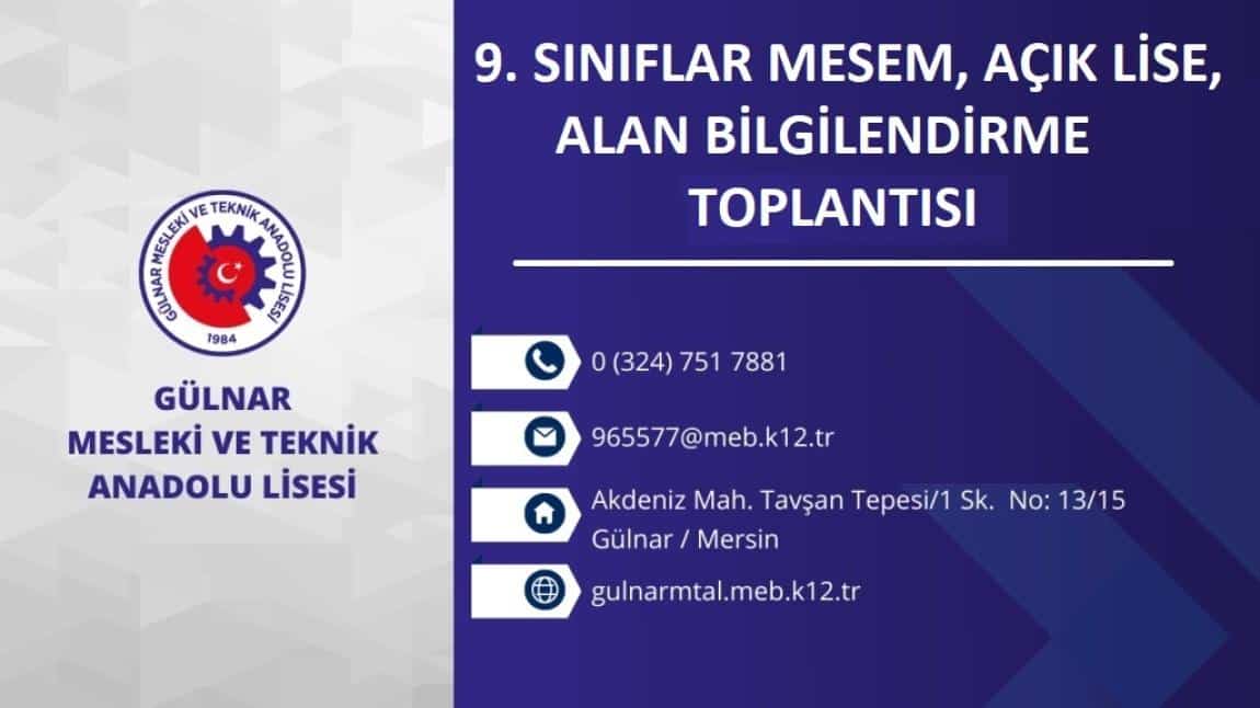 VELİ BİLGİLENDİRME TOPLANTISI
